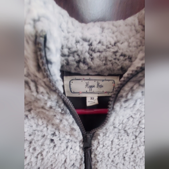 *NEW* Fuzzy Gray Teddy Bear Pullover Sweater | Hippie Rose, XS - Picture 4 of 7